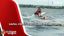 Kapal Cepat dengan Puluhan Wisatawan Tenggelam di Perairan Gianyar