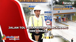 Percepat Mobilitas, Presiden Jokowi Resmikan Jalan Tol Pekanbaru-Bangkinang