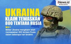 Infografis Ukraina Klaim Tewaskan 800 Tentara Rusia