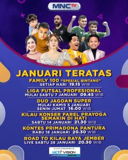 Yuk Saksikan Deretan Program Spesial Awal Tahun 2023 ‘Januari Teratas’ di MNCTV