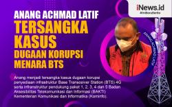 Infografis Dirut Bakti Kominfo Anang Achmad Latif Tersangka Kasus Dugaan Korupsi Menara BTS