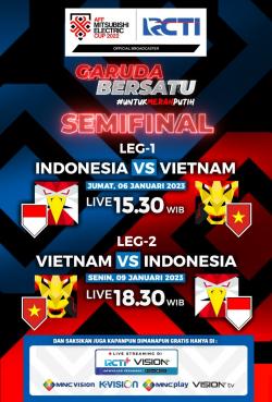 Semifinal Piala AFF 2022 Indonesia Vs Vietnam, Dukung Squad Garuda Untuk Raih Juara