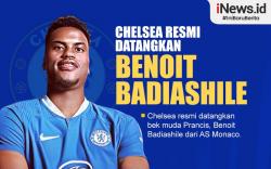 Infografis Chelsea Datangkan Bek Muda Prancis Benoit Badiashile