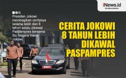 Infografis Cerita Jokowi 8 Tahun Lebih Dikawal Paspampres