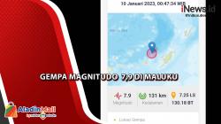 Maluku Dilanda Gempa Magnitudo 7,9 Terasa hingga Papua