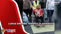 Petugas Kawal Ketat Gubernur Lukas Enembe Transit di Manado