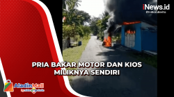 Pria di Sikka Nekat Bakar Motor dan Bangunan Kios Miliknya Sendiri, Ini Pemicunya
