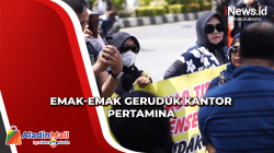 Geruduk Kantor Pertamina, Emak-Emak Protes karena Sulit Dapatkan BBM di Aceh