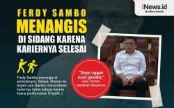 Infografis Ferdy Sambo Menangis karena Kariernya Selesai