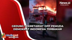 Suara Ledakan Terdengar dalam Kebakaran Gedung Sekretariat Pemuda Demokrat Indonesia