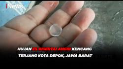 Hujan Es Disertai Angin Kencang Terjang Kota Depok, Jawa Barat 