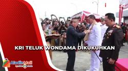 Perkuat Wilayah Timur, Panglima TNI Kukuhkan Kapal KRI Teluk Wondama 527
