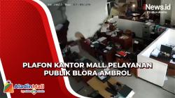 Hujan Disertai Angin, Plafon Kantor Mal Pelayanan Publik Blora Ambrol Timpa Pegawai