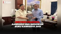 Bertemu Prabowo, Sandiaga Uno Serahkan Buku Kampanye 2019