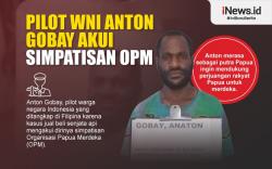Infografis Pilot WNI Anton Gobay Akui Simpatisan OPM