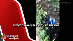 Dramatis, Evakuasi Pengendara Motor Wanita di Asahan Terjun ke Jurang