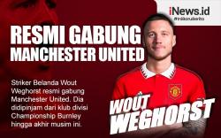 Infografis Striker Belanda Wout Weghorst Gabung Manchester United