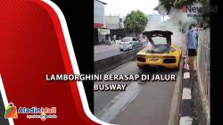 Lamborghini Mogok dan Berasap Didenda Rp500 Ribu, Gegara Nekat Terobos Jalur Busway
