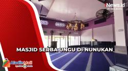 Unik! Melihat Keindahan Masjid Serba Ungu di Nunukan