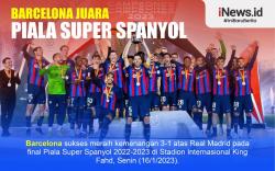 Infografis Barcelona Juara Piala Super Spanyol 2023