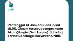 Karyawan Unibi Bandung Dipecat, Diduga gegara Hina Presiden Jokowi<