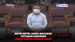 Detik-detik Jaksa Bacakan Putusan Hukuman Ferdy Sambo Seumur Hidup 
