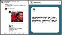 Kasus Hina Presiden di Medsos, Warek Unibi Bandung: DL Undurkan Diri, Bukan Dipecat<