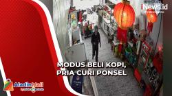 Modus Beli Kopi, Aksi Pria Berhelm Curi 2 Ponsel Terekam CCTV