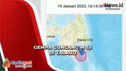 Gempa Bumi M 5,1 Guncang Talaud Sulut, Ada Pergeseran Lempeng di Laut Filipina
