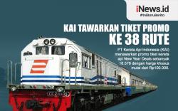 Infografis KAI Tawarkan Tiket Promo ke-38 Rute