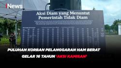 Puluhan Korban Pelanggaran HAM Berat Gelar 16 Tahun 'Aksi Kamisan'