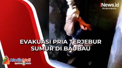 Evakuasi Pria Tercebur Sumur Sedalam 20 Meter di Baubau, Begini Kondisi Korban
