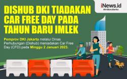 Infografis Dishub DKI Tiadakan Car Free Day pada Tahun Baru Imlek