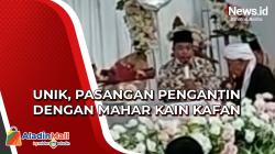 Heboh Pasangan Pengantin di Lombok Menikah dengan Mahar Kain Kafan dan Alat-Alat Kematian