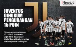 Infografis Juventus Dihukum Pengurangan 15 Poin