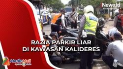 Disanksi Cabut Pentil, Ratusan Motor Terjaring Razia Parkir Liar di Kalideres