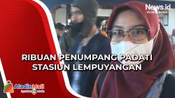 Ribuan Penumpang Padati Stasiun Lempuyangan, PT KAI Daop 6 Siapkan 3 Kereta Tambahan