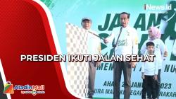 Jalan Sehat Satu Abad NU, Presiden Jokowi Disambut Histeris Warga
