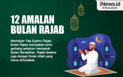 Infografis 12 Amalan Bulan Rajab agar Mendapat Cucuran Rahmat