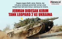 Infografis Jerman Didesak Kirim Tank Leopard 2 ke Ukraina
