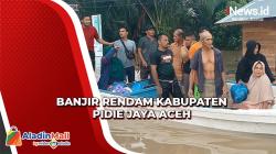 Tim SAR Kabupaten Pidie Jaya Evakuasi Warga yang Terjebak Banjir Setinggi 3 Meter