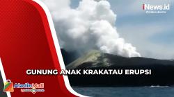 Gunung Anak Krakatau Erupsi 8 Kali, Semburkan Abu hingga 500 Meter