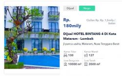  Ribuan Hotel Dijual di Situs Online, Terbanyak di Bali 