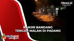 Tengah Malam, Banjir Bandang Terjang Batu Busuak Padang
