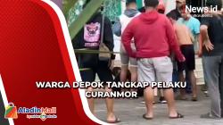 Pelaku Curanmor Bawa Senpi Ditangkap Warga di Depok