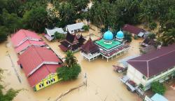 Penampakan dari Udara Banjir Padang Pariaman, 2 Orang Meninggal Dunia