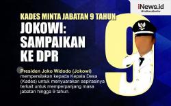 Infografis Kades Minta Jabatan 9 Tahun, Jokowi: Sampaikan ke DPR