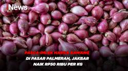 Pasca-Imlek Harga Bawang di Pasar Palmerah, Jakbar Naik Rp50 Ribu Per Kg 
