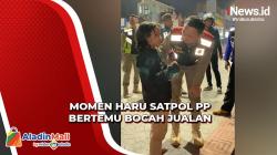 Viral, Momen Haru Satpol PP Bogor Bertemu Bocah Jualan di Emperan Toko