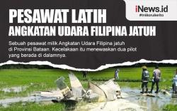 Infografis Pesawat Latih AU Filipina Jatuh di Sawah